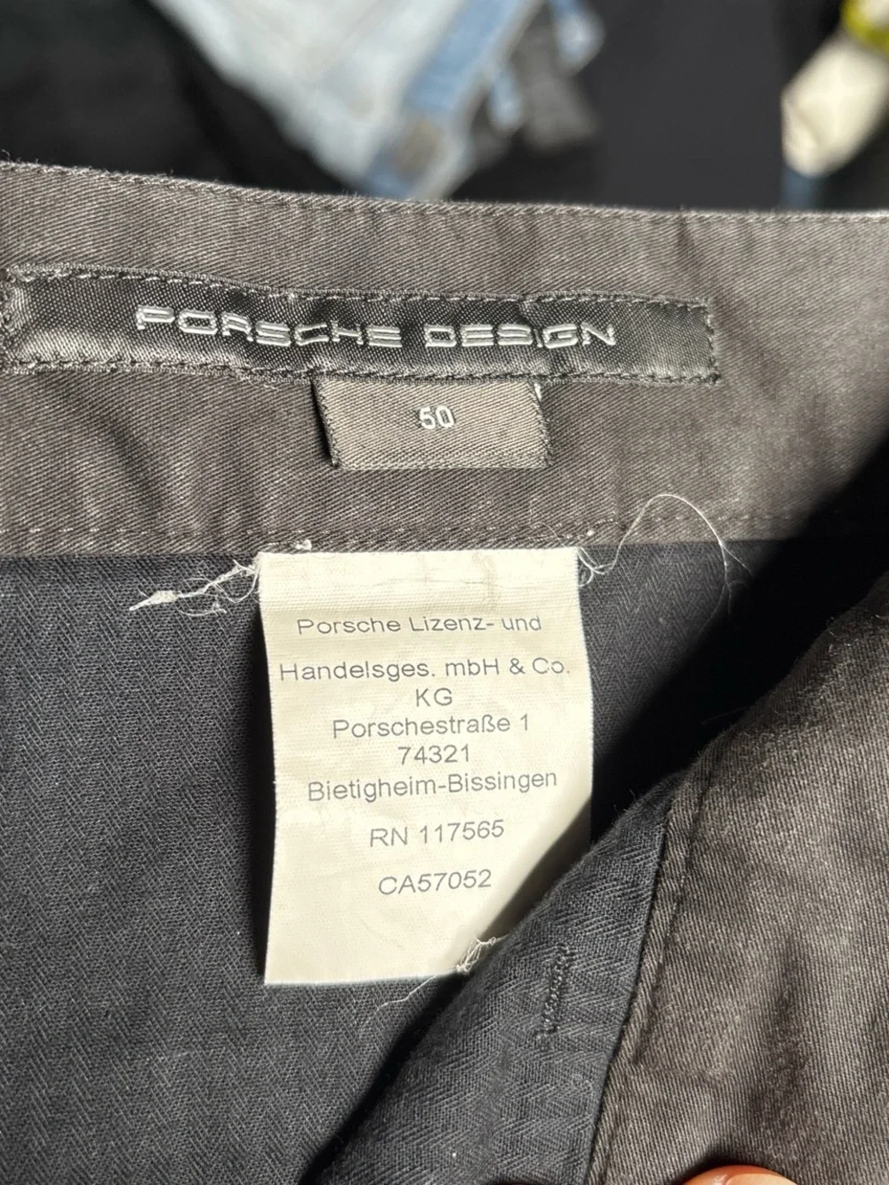 Porsche Design Men's Charcoal Gray Dress Pants